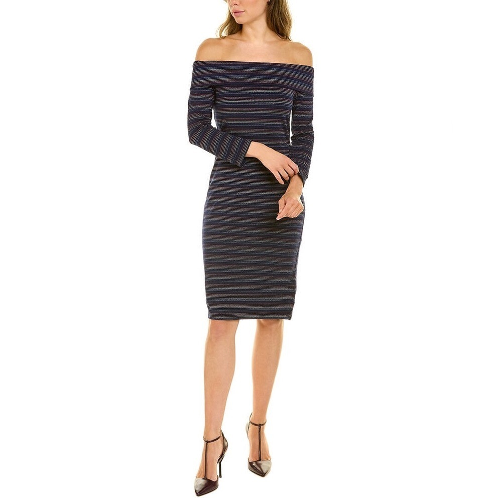 Trina Turk Conch Mini Dress In Navy - Size S